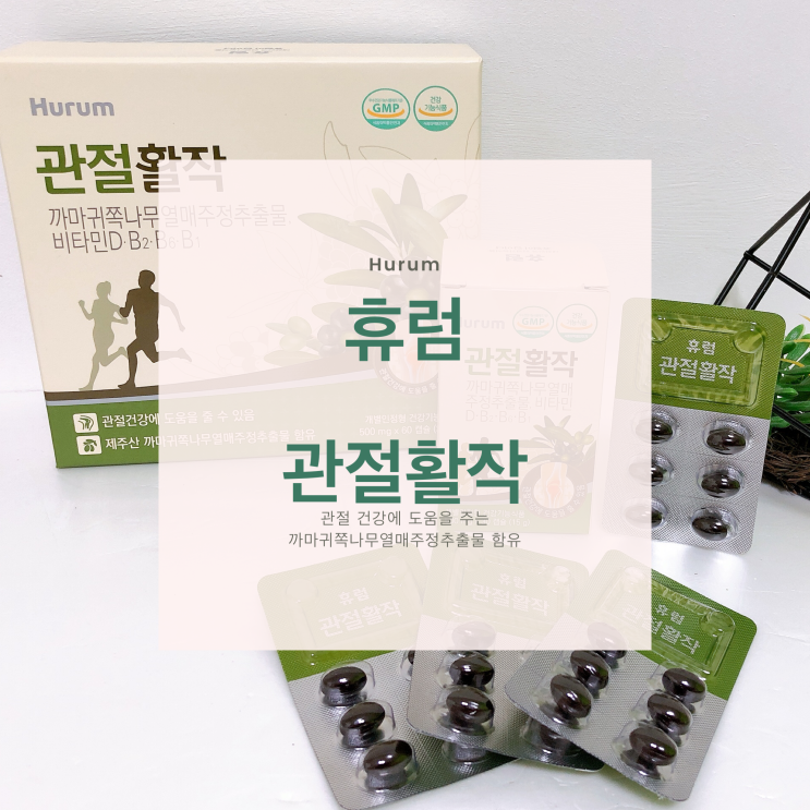  무릎관절에좋은음식 휴럼 관절활작 관절영양제 추천