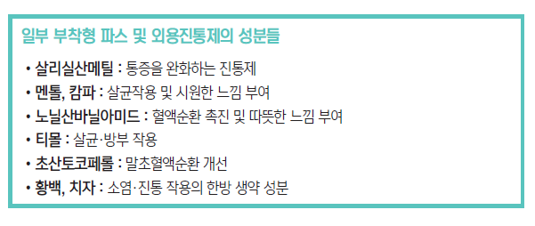  가정 상비약으로 필요한 - ② 파스