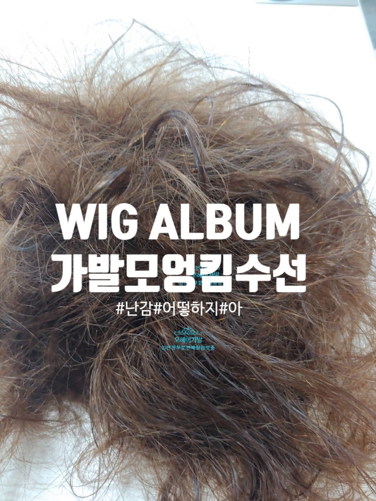  위그앨범- 인모가발 모엉킴 가발수선 풀기모음 오헤어