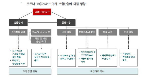 보험연구원 "코로나19로 보험사 건전성 악화 불가피"