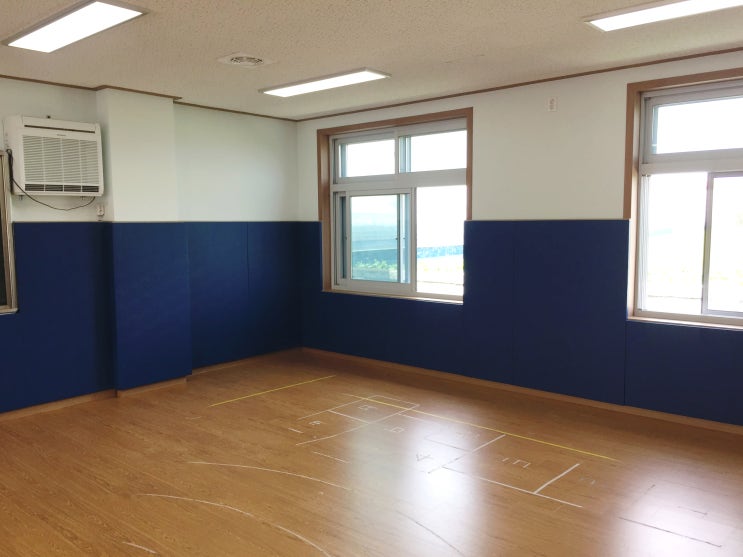  전북 군산 해성초등학교 소규모체육시설 체육관 - 안전 보호벽매트(안전패딩) 설치