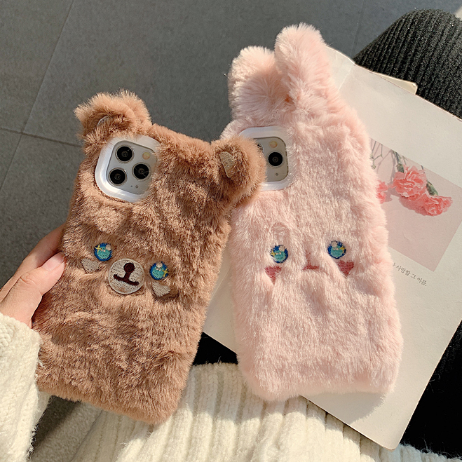  [강추] 믹스더마켓 아이폰 아이폰11 Pro 털뭉치 귀여운 곰돌이 토끼 털 케이스 픽업해요!