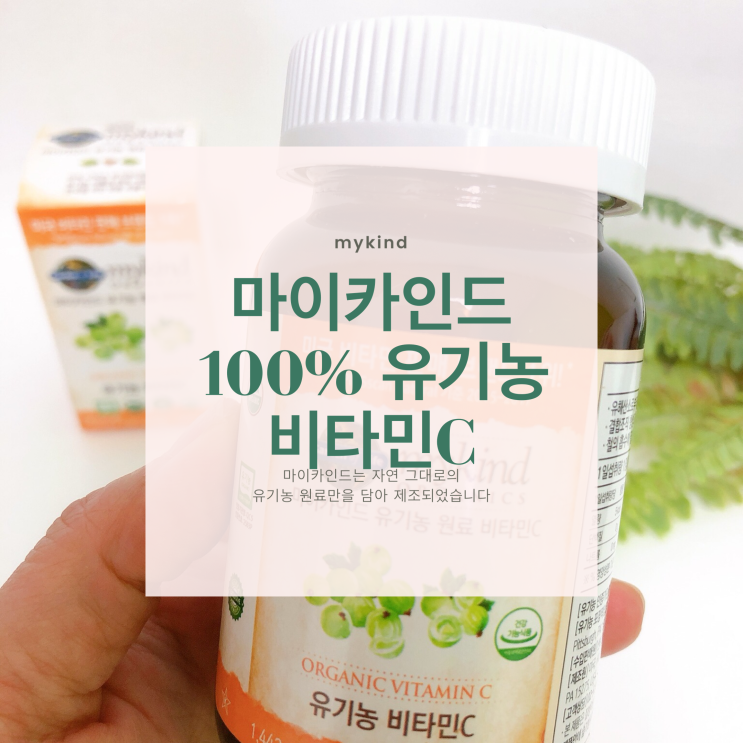  비타민C추천, 마이카인드 유기농 비타민C 하루 한 알 간편하게