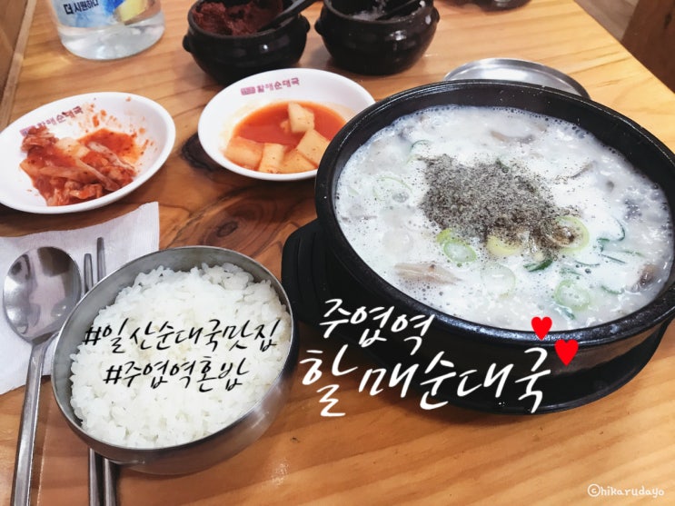  주엽역 큰맘 할매순대국 혼밥하려면 드루와