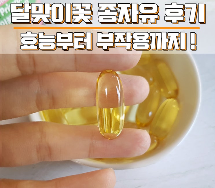  세노비스 달맞이꽃종자유 복용 후기 - 효능과 부작용