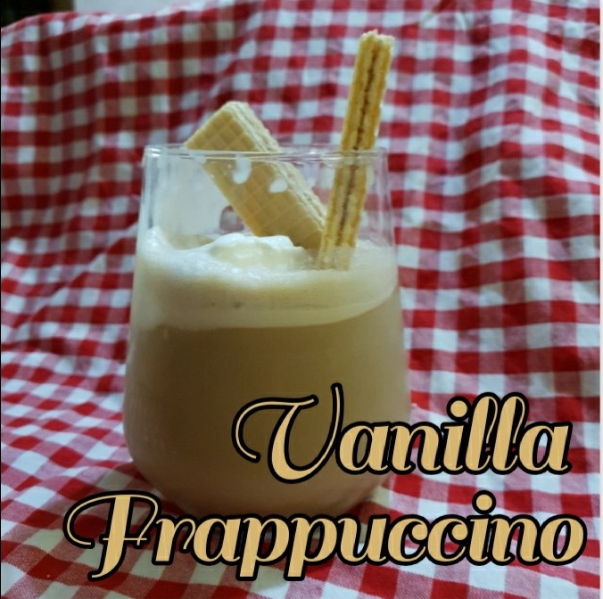[홈카페] 간단하게 바닐라프라푸치노 만들기 : 바닐라아이스크림 활용레시피