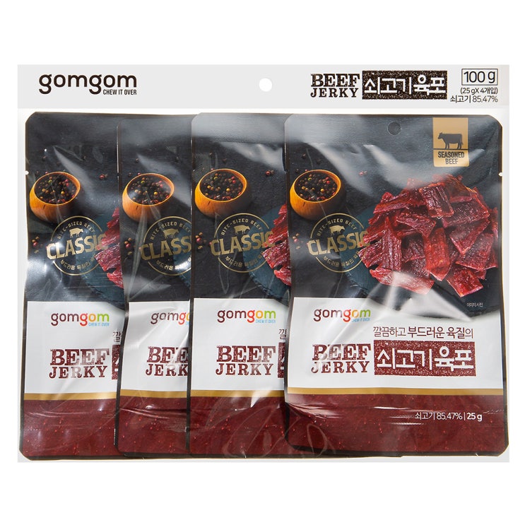  리뷰가 좋은 곰곰 우육포, 25g, 4개 제품을 소개합니다!!