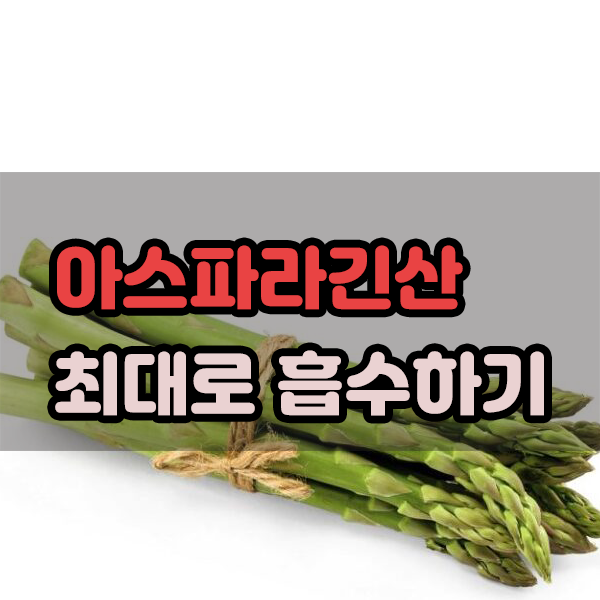  아스파라긴산 최대로 흡수하기