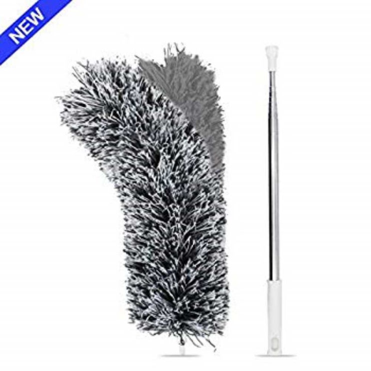  [품절예상][가성비굿]Microfiber Duster with Extension Pole(Stainless Steel) Extra Long 100 inches with Bendable Head Extendable Duster for 제품을 놓치지 마세요~~