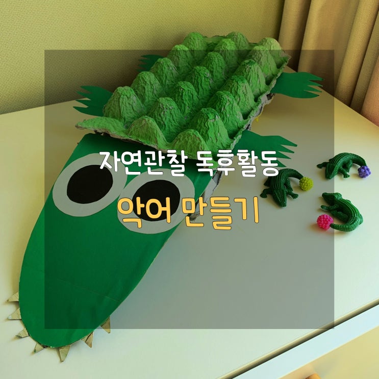  엄마표 책육아 버려질 계란판이 악어로 변신!