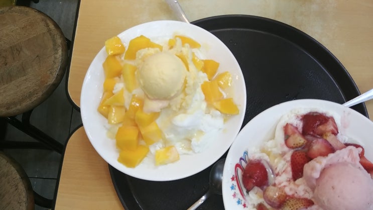 대만 시먼딩 맛집탐방 코스 [삼형매] 망고빙수