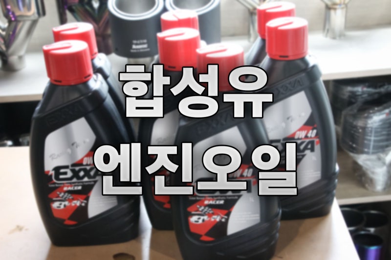 올 뉴 카니발 합성유 엔진오일 교환 추천 오일 엑사 레이서 0W-40
