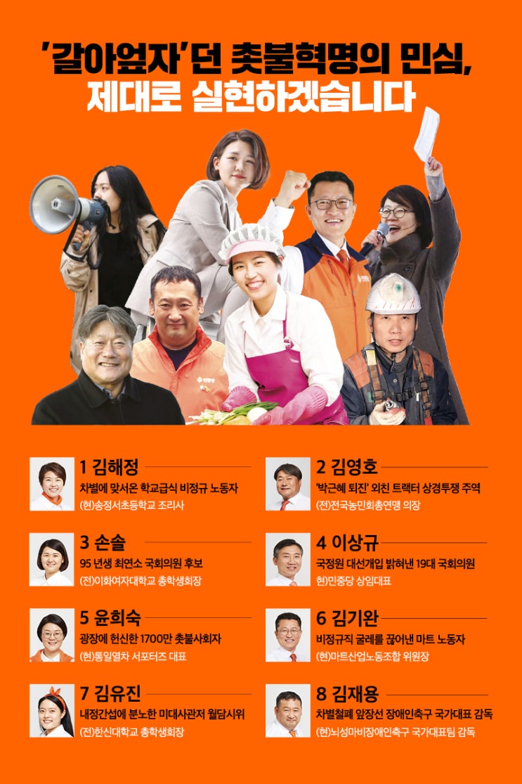  구로을 선거 단상_ 후보는 기권, 정당은 8번 민중당