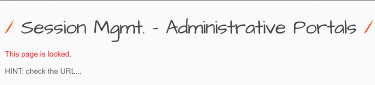 Session Mgmt - Administrative Portals
