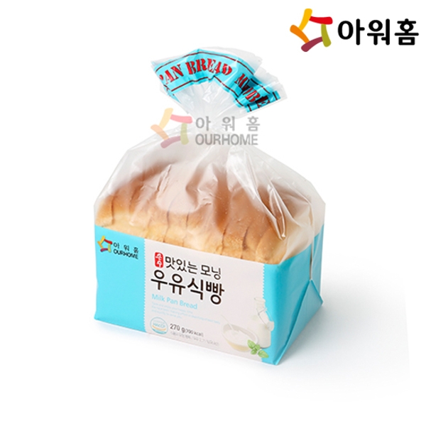  <핫딜><핫딜>가성비가 좋은 아워홈 [아워홈] 맛있는 모닝 우유식빵 270g, 단일상품, 기타 들여가세요~~