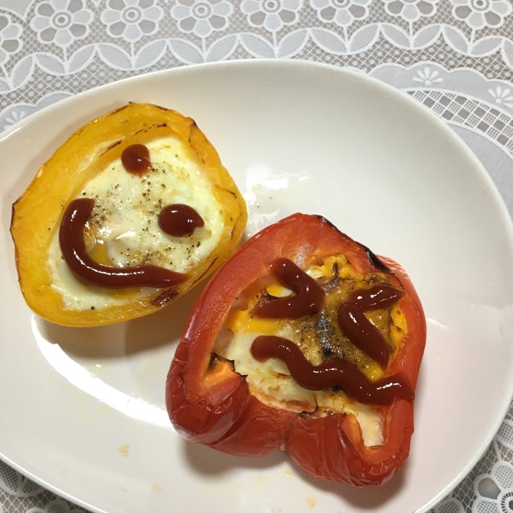  [Cook SLOG] 파프리카 계란찜 & 단호박 에그슬럿 :: 파프리카, 단호박 간단 요리/ 자취생 메뉴로 추천