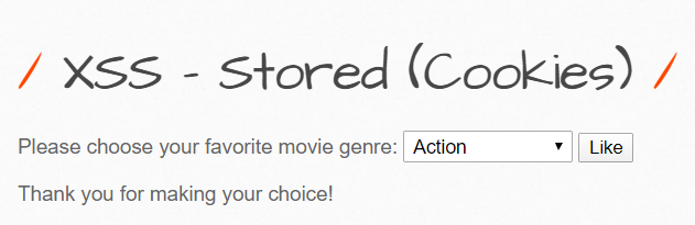 XSS - Stored(Cookies)