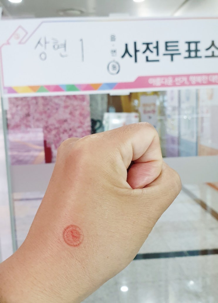  제 21대 국회의원선거 사전투표소 용인시종합가족센터 투표하고 왔어요