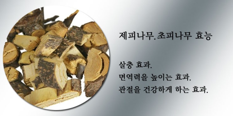  제피나무.초피나무의 효과