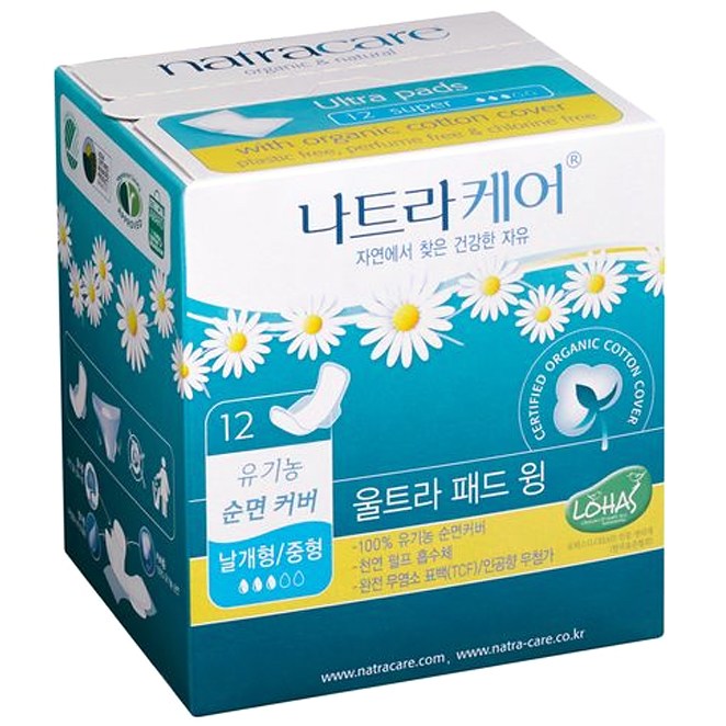 나트라케어 울트라 패드 윙 중형 생리대 날개형, 12매입, 6개 추천해요 나트라케어 울트라 패드 윙 중형 생리대 날개형, 12매입, 6개 추천해요