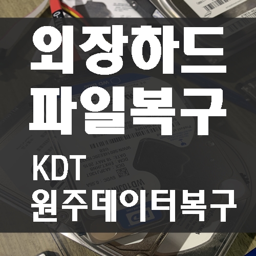  충주외장하드복구 WD1TB  택배접수후 복구완료