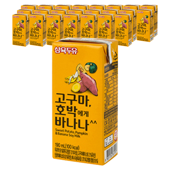  삼육두유 고구마 호박에게 바나나, 190ml, 24개 추천해요