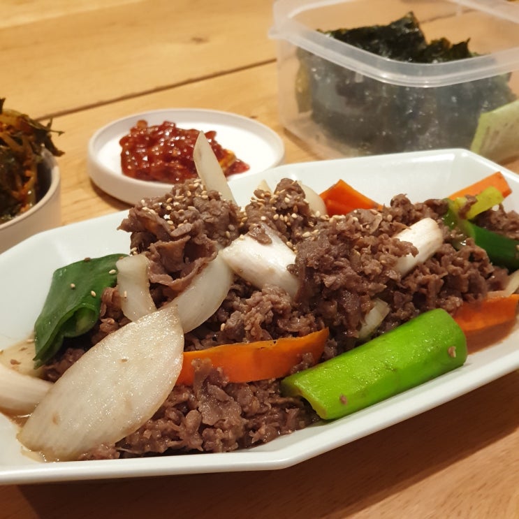  반찬배달로 한끼 해결! 국선생 소불고기, 낙지젓갈(리뷰)