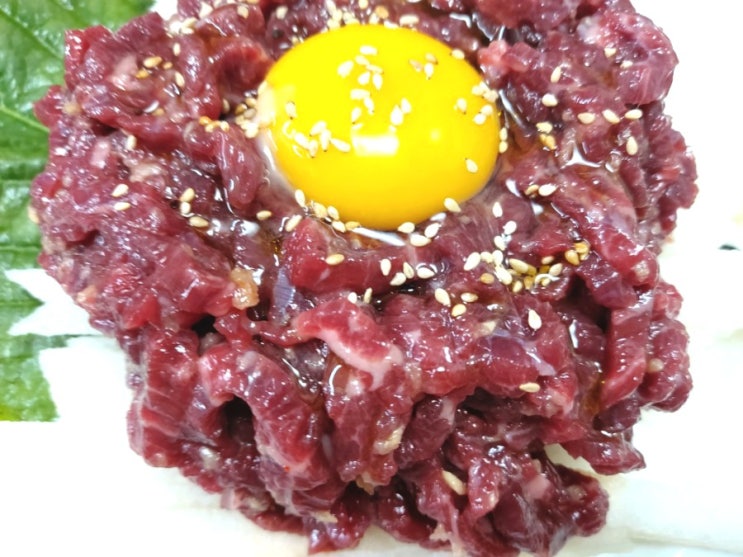  육회황금레시피 배와 꿀이 들어간 맛있는 육회만들기