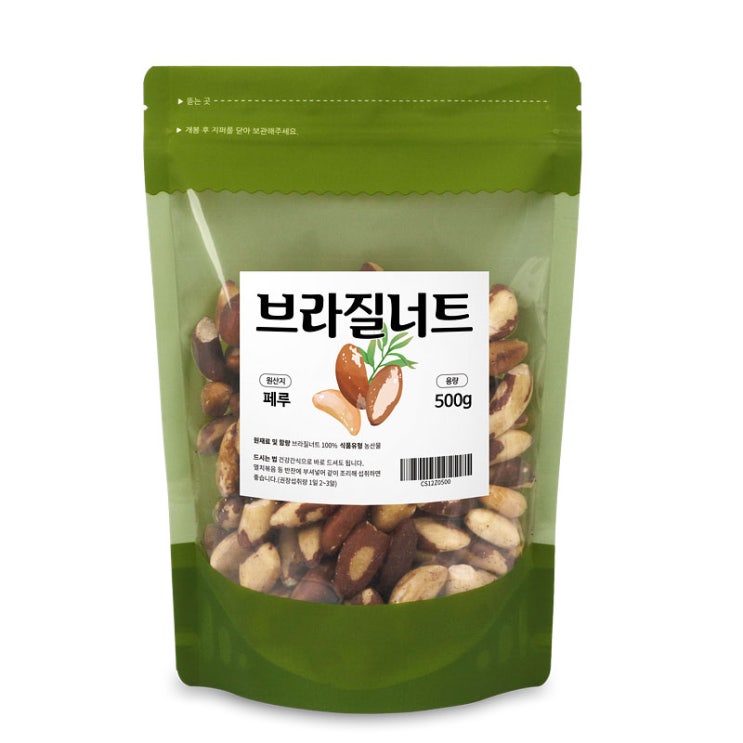  <핫딜><핫딜>가성비가 좋은 참좋은데이 브라질너트, 500g, 1개 들여가세요~~