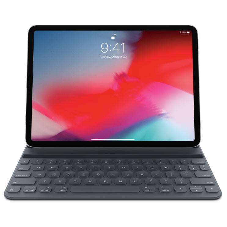  [ 리뷰 포함 ]   Apple 아이패드 프로 스마트 키보드 폴리오 MU8G2KH/A 한국어, 단일 색상