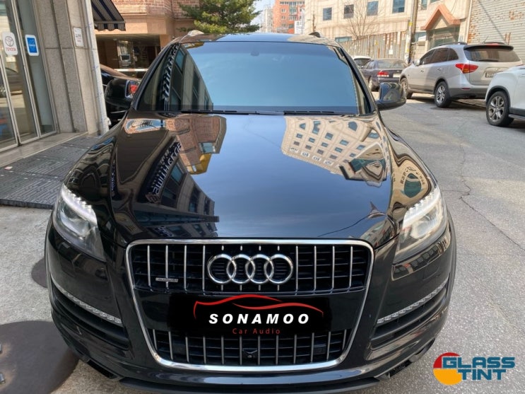  아우디Q7 글라스틴트                  썬셋 시공!!