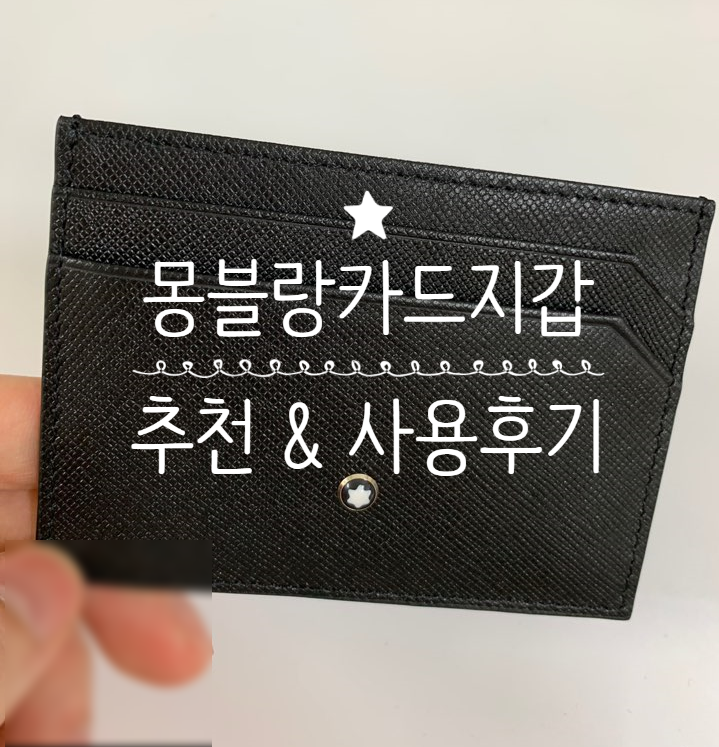  [몽블랑 카드지갑 솔직후기] 남자친구 선물 몽블랑 카드지갑 추천/ 몽블랑 사토리얼 5cc 포켓 / Montblanc 지갑