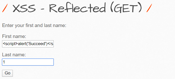  XSS - Reflected(GET,POST)