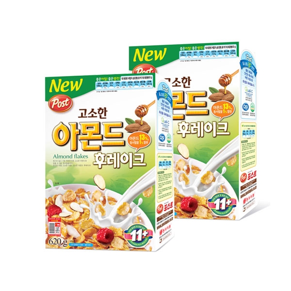 동서식품 포스트 아몬드 후레이크 620g x2개, 1 추천해요