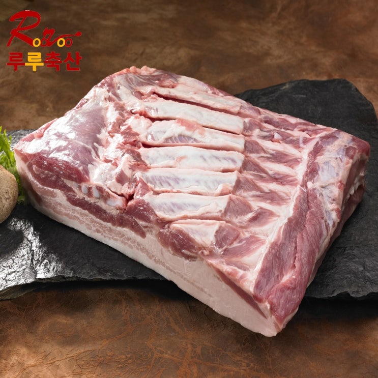 [ 리뷰 포함 ]   [루루축산] 돼지고기 삼겹살 2kg 판삼겹(원육) 수입돼지고기, 1팩