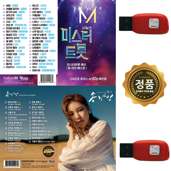  <꿀딜>USB 송가인 독집 USB 미스터트롯 임영웅 홍잠원 등 최저가 정보 공유