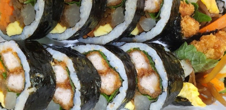  도당동 김밥 맛집 듬뿍 김밥 만들기