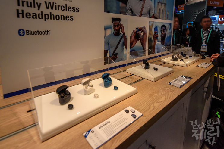  [CES2020] 일본의 유명 오디오 브랜드, 오디오테크니카의 노이즈 캔슬링 무선 이어폰.