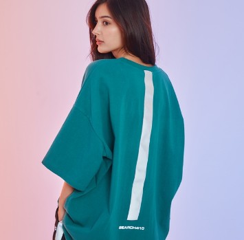  [UNISEX] REFLECTIVE BOX T_BLUEGREEN#여성패션#여성캐쥬얼#유니패션#개성패션#여성옷