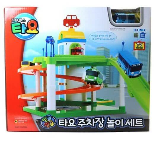  타요 주차장 놀이 세트로 신나게 자동차 장난감 가지고 놀아요!!