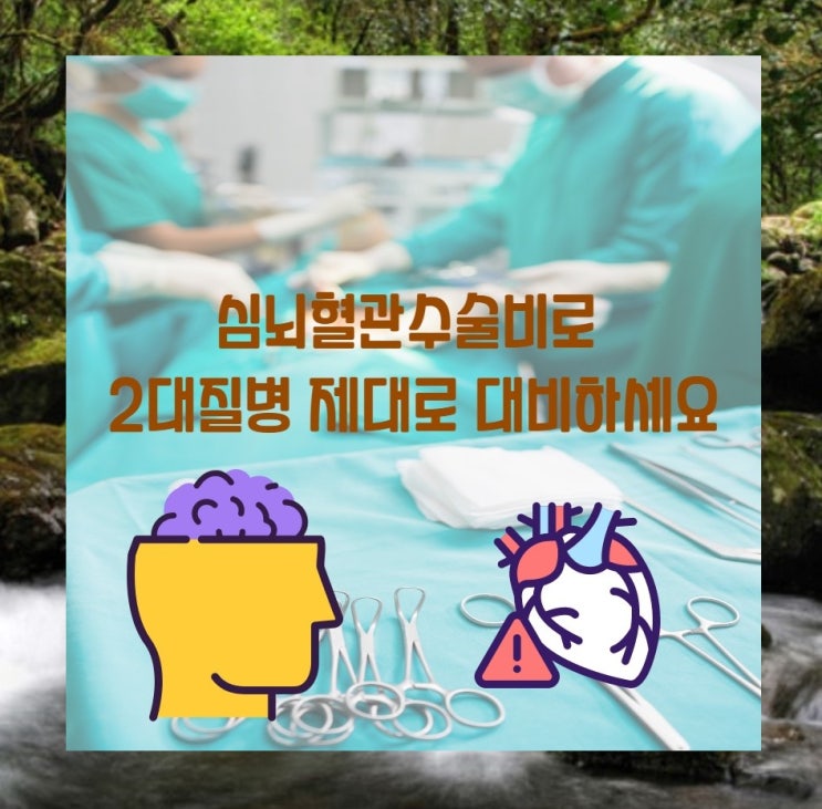  심뇌혈관수술비로 2대질병 제대로 대비하세요