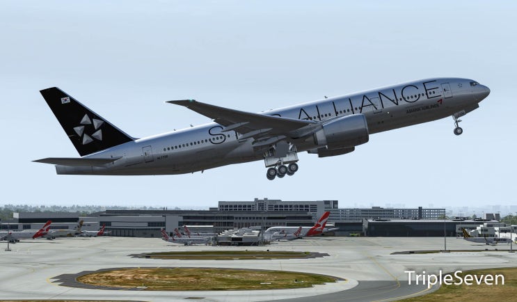  [TripleSeven/P3DV4] 아시아나항공 OZ6047편, 멜버른 - 서울/인천 비행일지 with VATSIM!