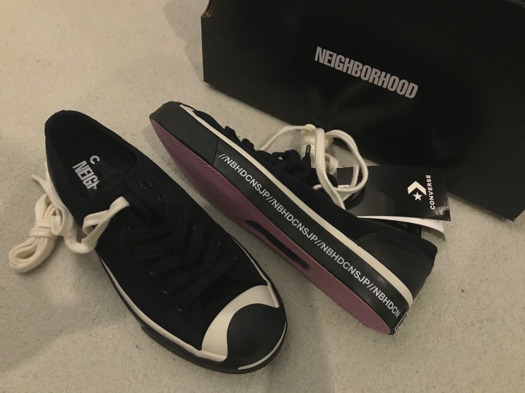  [컨버스x네이버후드] 컨버스 네이버후드 잭 퍼셀 모터사이클 - Converse Jack Purcell Ox Neighborhood Motorcycle 165604C