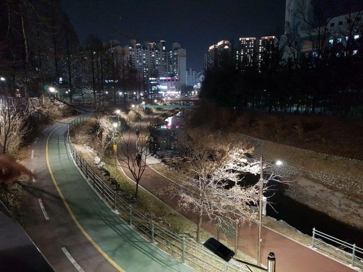  부동산 용인 수지 성원아파트 방문. 한국지역난방공사 용인지사와 수지환경센터에 대해서. 성복천 야경