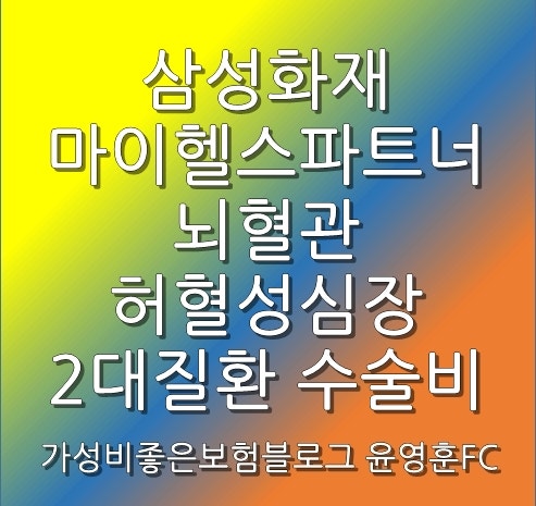 삼성화재 마이헬스파트너 뇌혈관 허혈성심장 2대질환 수술비