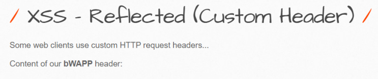  XSS - Reflected(Custom Header)