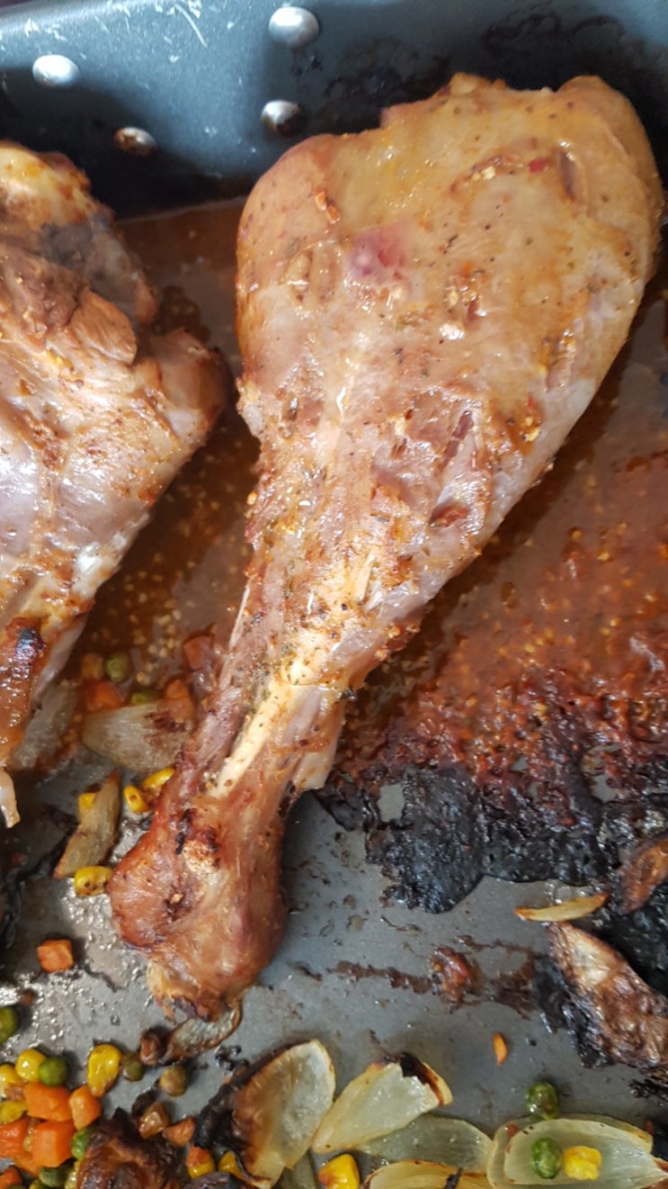  칠면조 다리 오븐 구이 (초 거대 닭 다리)