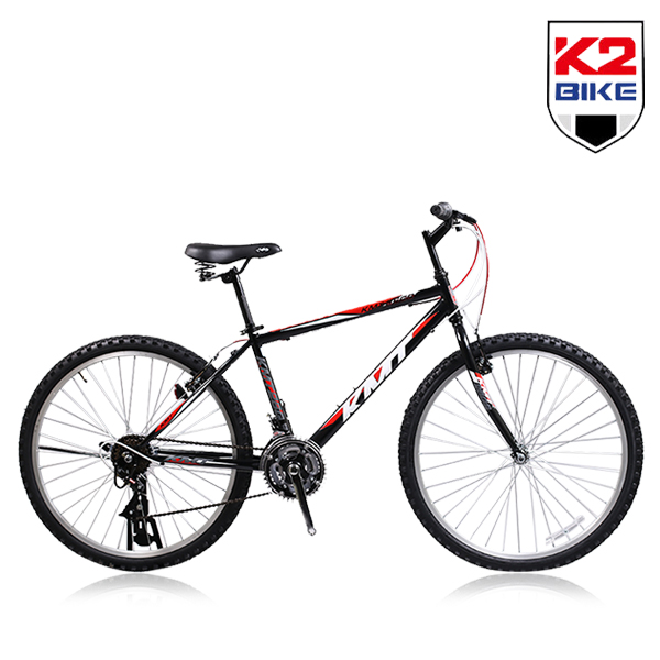  K2BIKE 2019 케이투바이크 MTB 자전거 KMT26GS 26인치 21단 MTB 자전거, KMT26GS 26인치 21단-블랙+레드