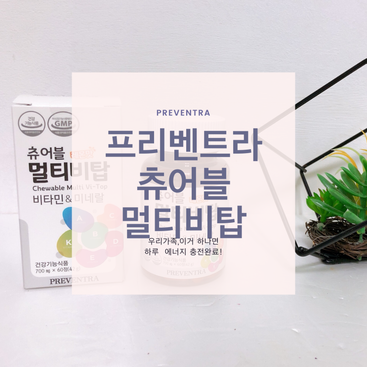  프리벤트라 츄어블 멀티비탑 상큼하게 씹어먹는 멀티비타민 추천