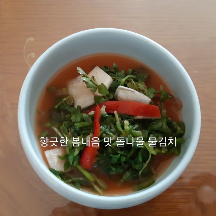  봄이오면 돌나물 물김치가 절로 생각나요